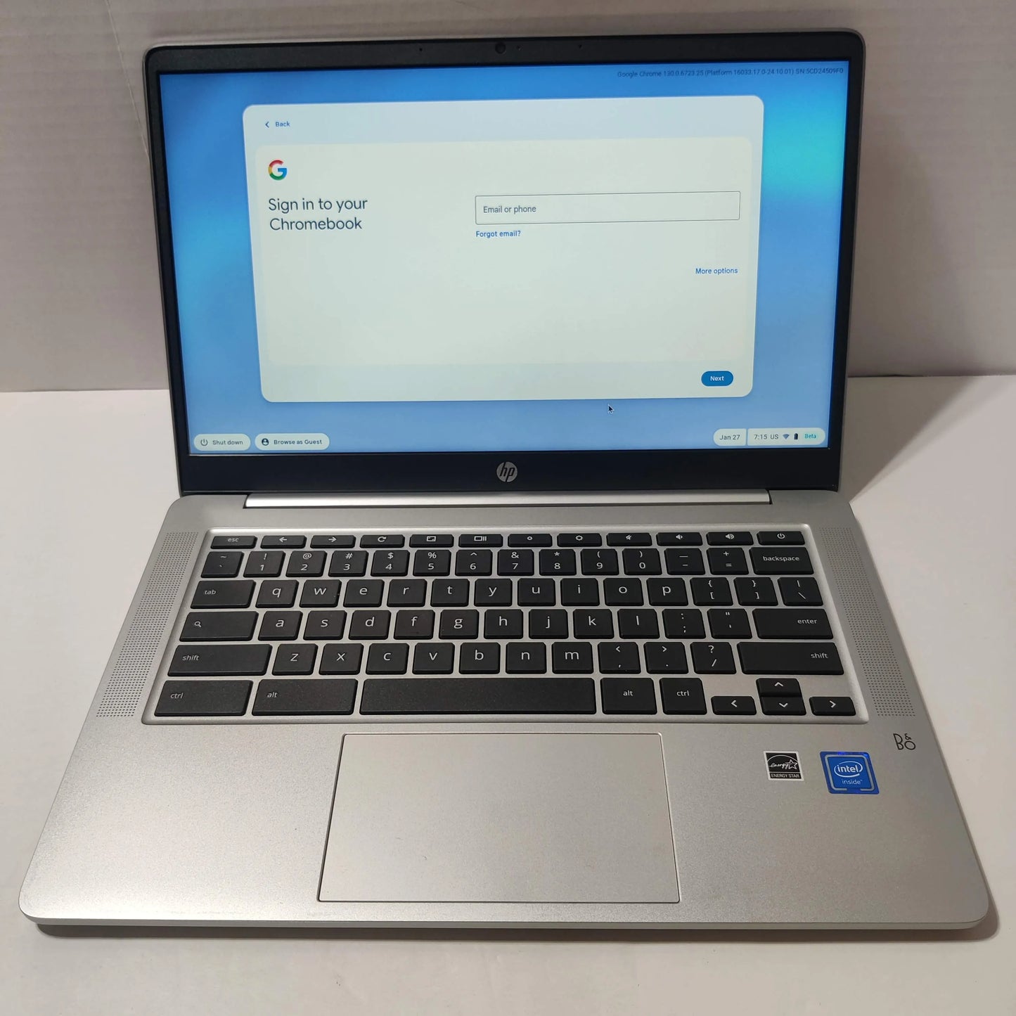 HP 14a-na 14" Chromebook N4020 4GB 32GB Gray Used Excellent