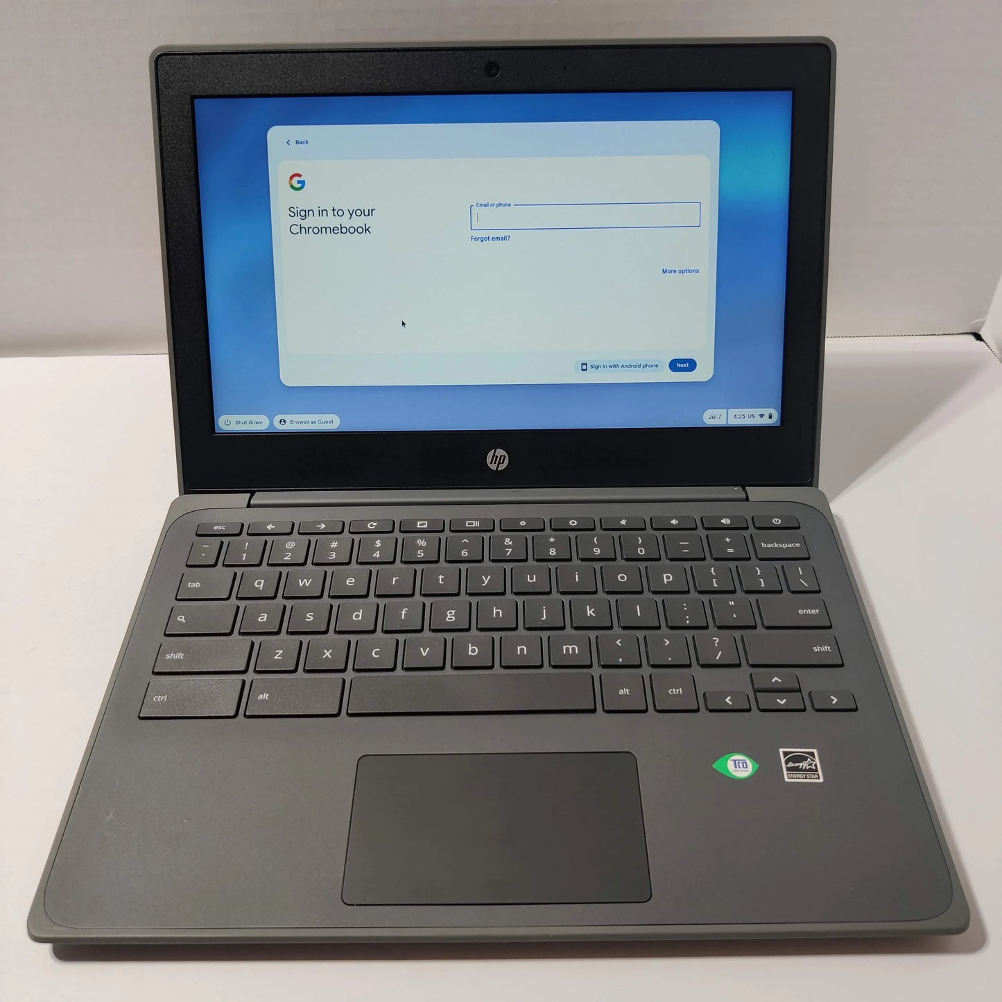 HP 11a G8 EE 11.6" Chromebook A4-9120c 4GB 32GB Ash Gray, Used Excellent