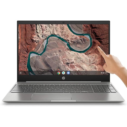 HP 15-de 15.6" Touchscreen Chromebook Core i3-8130u 4GB 128GB Ceramic White / Gray