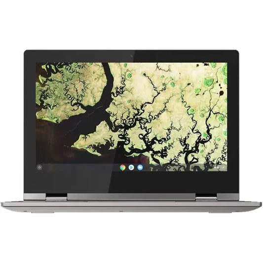 Lenovo C340 81TA 11.6" Touchscreen 2 in 1 Chromebook Celeron N4000 4GB 32GB Platinum Grey