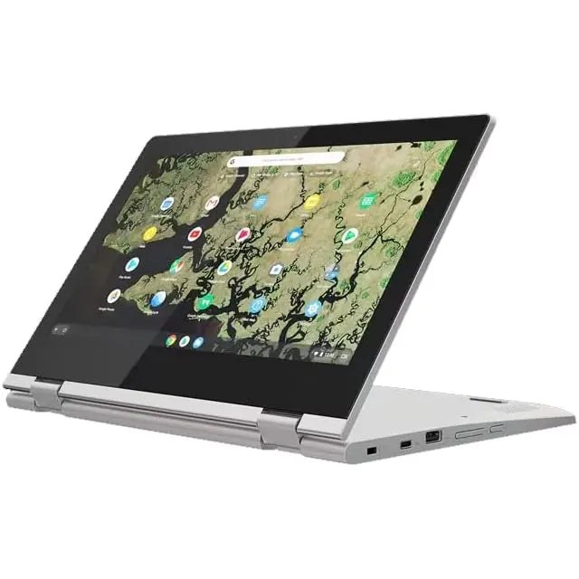 Lenovo C340 81TA 11.6" Touchscreen 2 in 1 Chromebook Celeron N4000 4GB 32GB Platinum Grey