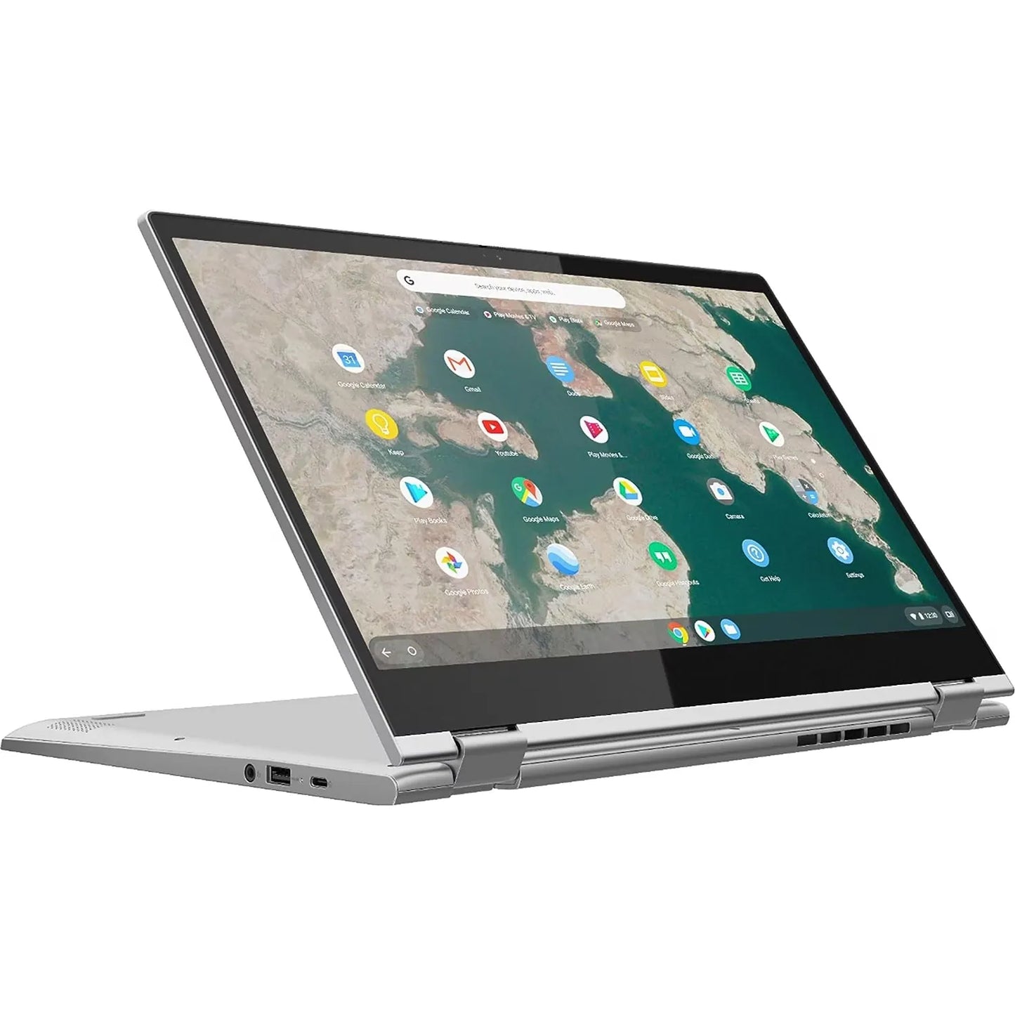 Lenovo C340 81T9 15.6" Touchscreen 2 in 1 Chromebook Core i3-8130u 4GB 64GB Mineral Grey