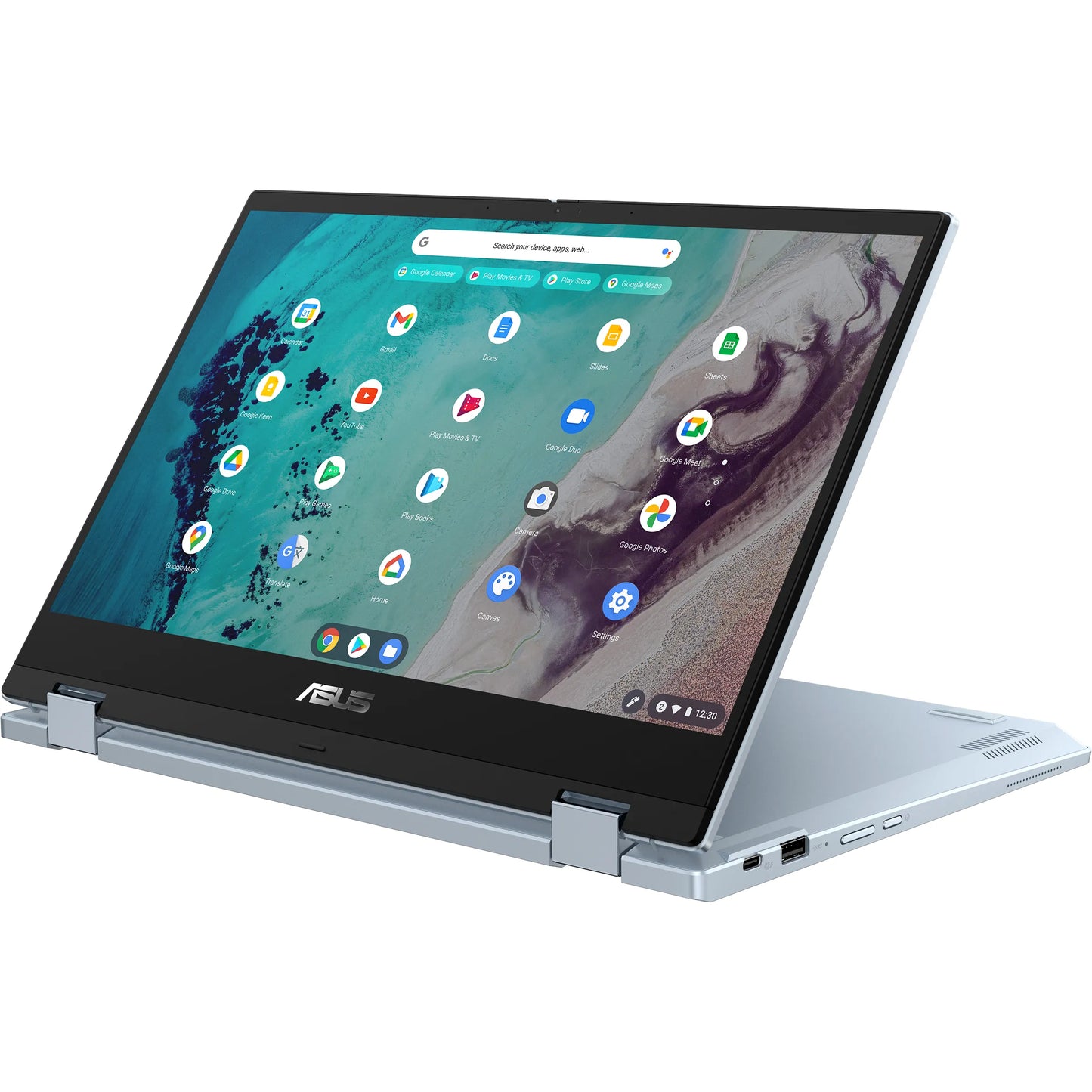 Asus Flip CX3 14" Touchscreen 2 in 1 Chromebook i7-1160G7 16GB 512GB SSD [AI Blue]Gray