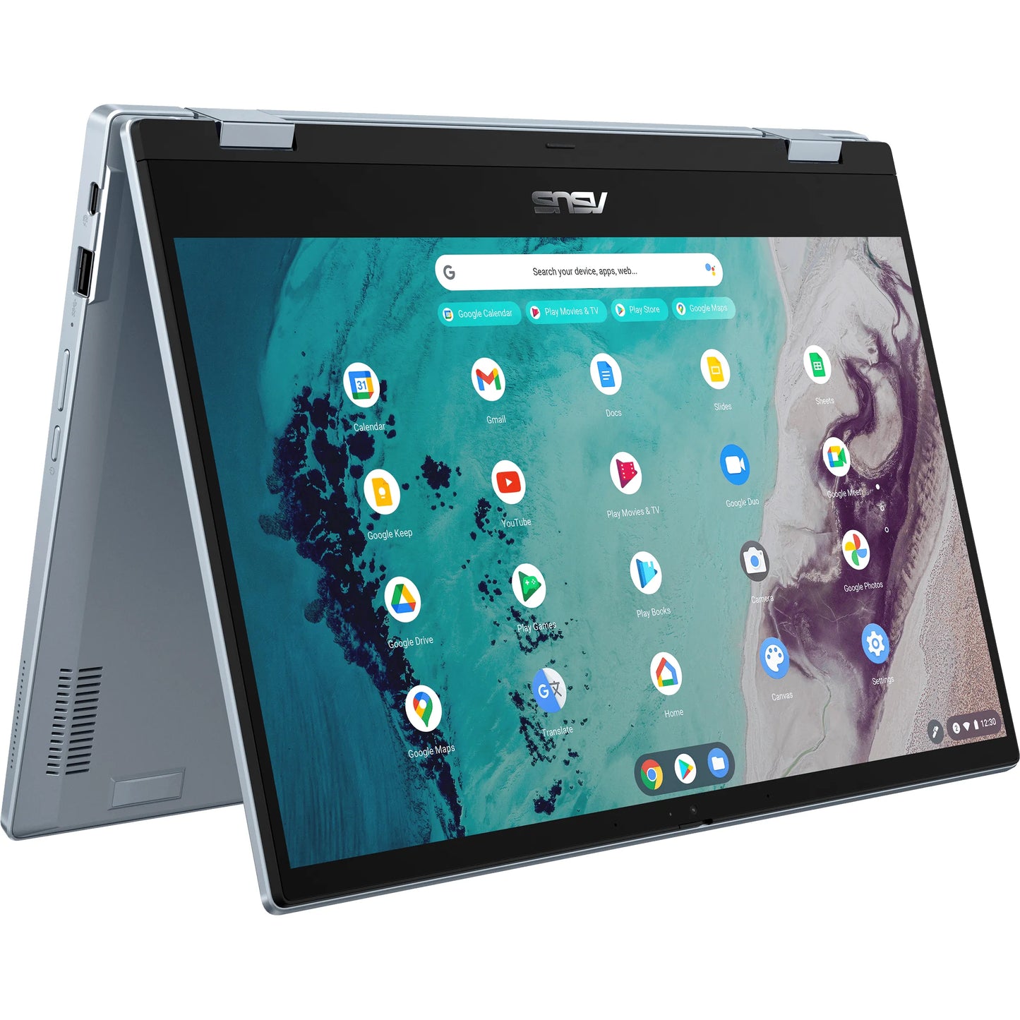 Asus Flip CX3 14" Touchscreen 2 in 1 Chromebook i7-1160G7 16GB 512GB SSD [AI Blue]Gray