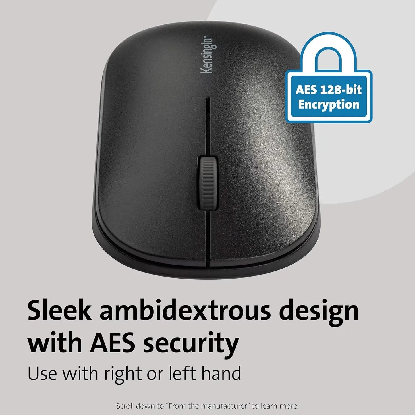 Kensington SureTrack Mouse Dual Wireless Mouse Black Black New