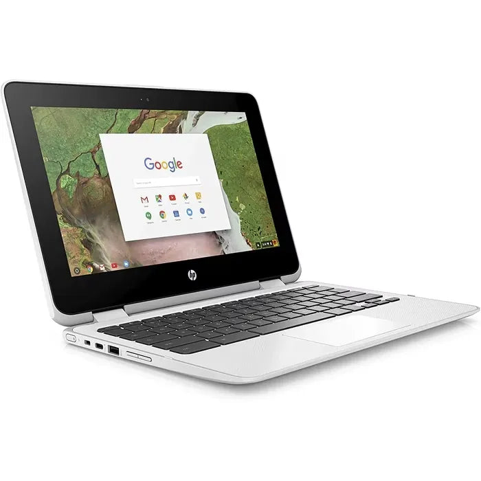 HP x360 11-ae 11.6" Touchscreen 2 in 1 Chromebook Celeron N3350 4GB 32GB White