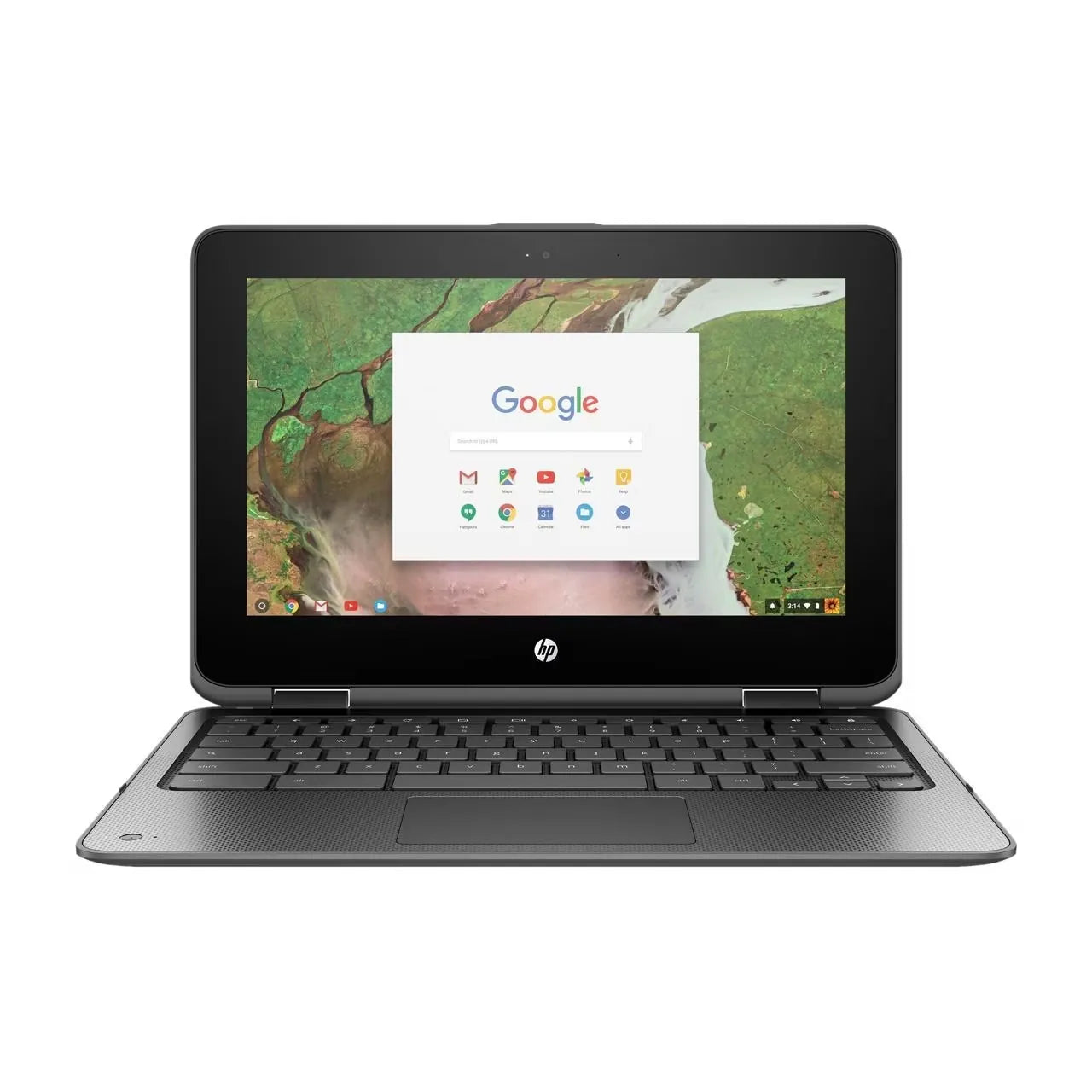 HP x360 G1 EE 11.6" Touchscreen 2 in 1 Chromebook Celeron N3350 4GB 32GB Dark Gray