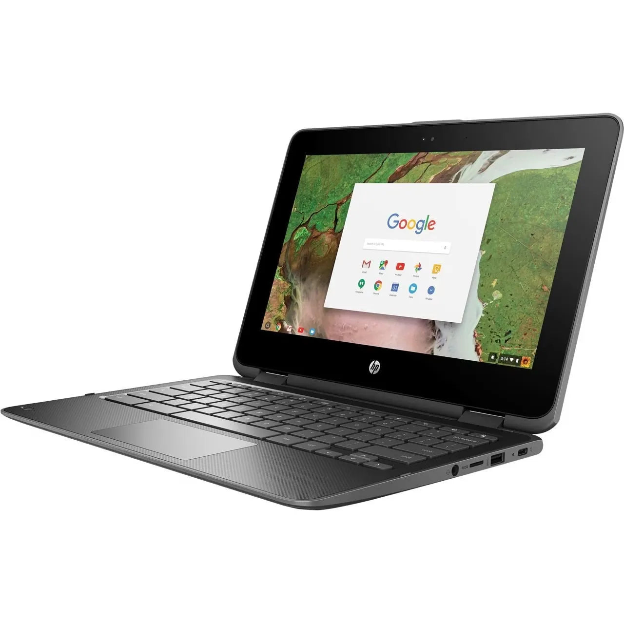 HP x360 G1 EE 11.6" Touchscreen 2 in 1 Chromebook Celeron N3350 4GB 32GB Dark Gray