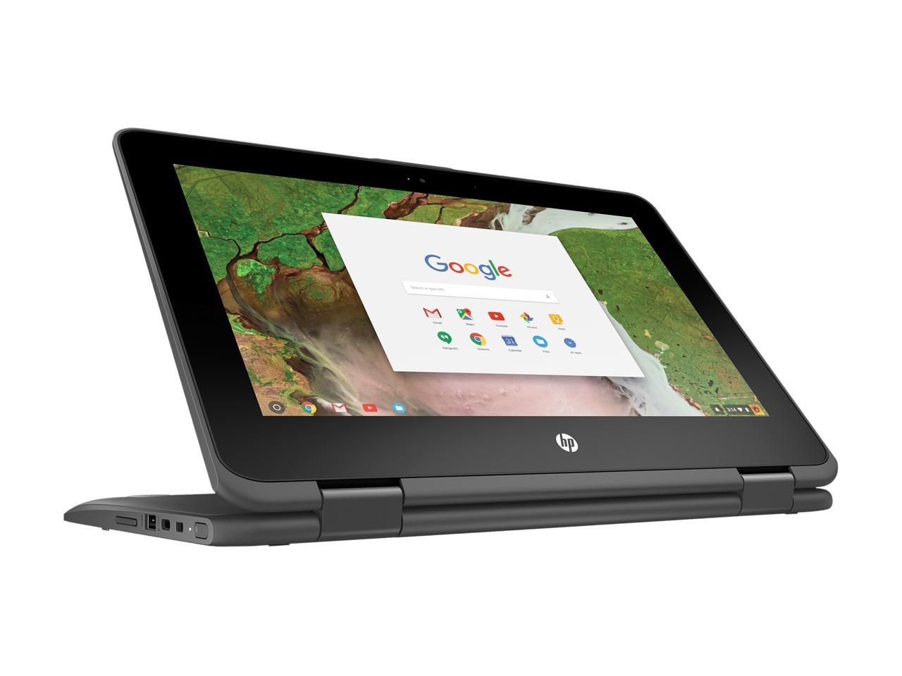 HP x360 G1 EE 11.6" HD 2 in 1 Chromebook, Intel Celeron N3350, 4GB, 32GB, Chrome OS, 1NW59UT