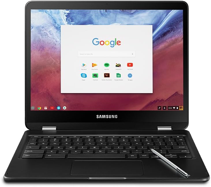 Samsung Chromebook Pro 12.3" 2400x1600 LED Touchscreen 2 in 1 Chromebook, Intel Core m3-6Y30, 4GB, 64GB, Chrome OS, XE510C24-K04US