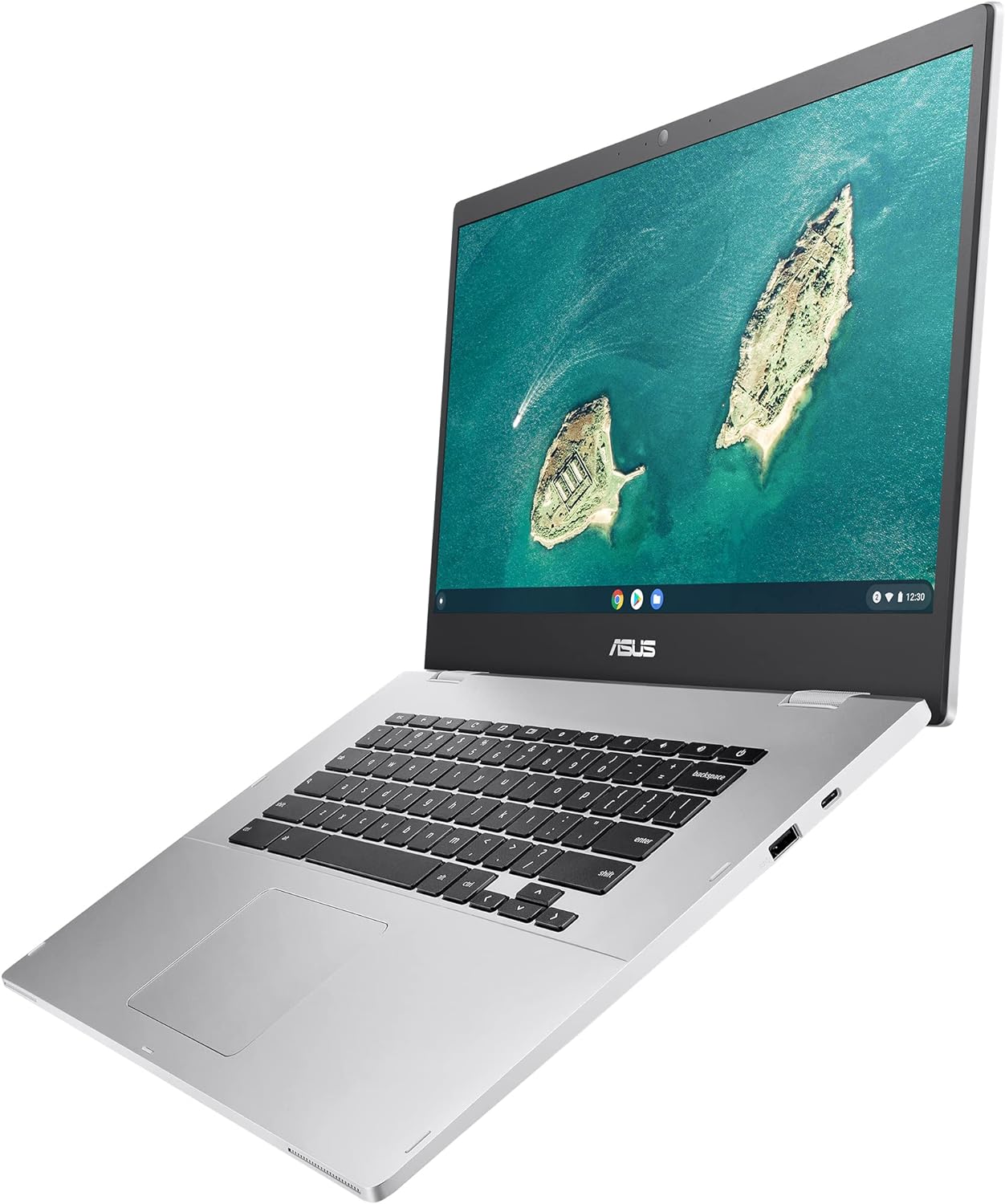 ASUS CX1 15.6" FHD NanoEdge Chromebook, Intel Celeron N3350, 8GB, 64GB eMMC, Chrome OS, CX1500CNA-AS84F